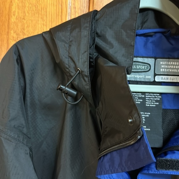 Sierra Sport Waterproof, Windproof, Breathable Hooded Rain Suit Nylon Jacket XXL - Picture 5 of 12